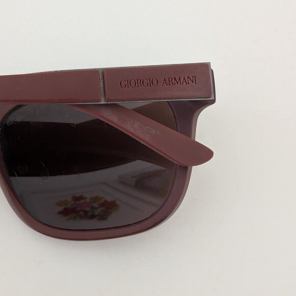GIORGIO ARMANI Sunglasses Matte Bordeaux Brown Lens AR8037 5306/73 56 18 140 3N - Picture 9 of 13